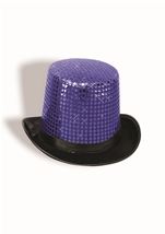 Sequin Top Hat Blue