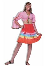 Adult Dream Hippie Tie Dye Women Mini Skirt
