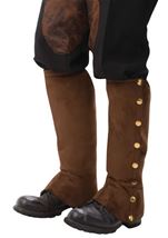 Steampunk Suede Spats Brown