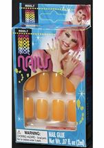 Retro Rave Orange Women Nails