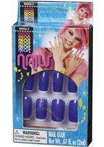 Retro Rave Purple Women Nails