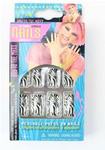 Adult Retro Zebra Fingertips Women Nails