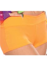 Club Candy Solid Neon Women Orange Shorts