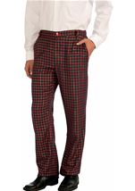 Festive Holiday Christmas Men Plaid Pants