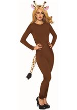 Adult Full Body Unitard Brown