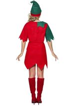 Adult Santas Helper Red Green Elf Women Costume