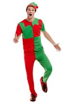 Adult Christmas Elf Men Costume
