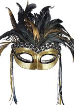 Adult Warrior Goddess Feather Mask  