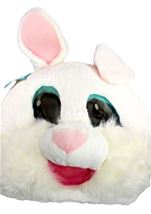 Bunny Emoji Plush Mask
