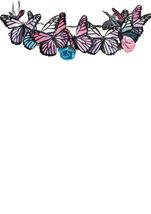 Butterfly Fantasy Headwreath Multicolor