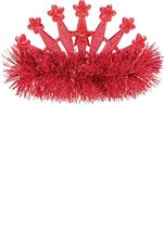 Stars Gem and Tinsel Fringed Crown Tiara