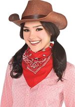 Adult Western Burlap Cowboy Hat Brown 