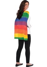 Rainbow Stripes Costume Cape