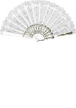 Fan White Lace Accessory