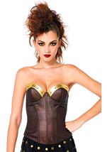 Warrior Armor Woman Bustier with Stud Accents