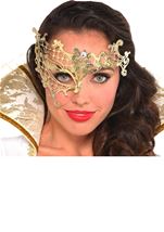 Gold Filigree Half Mask