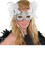 Sparkling Ice Feather Mask