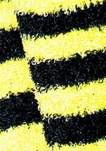 Adult Bumblebee Striped Leg Warmers Black Yellow