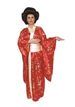 Kimono Red Woman Costume
