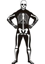 Adult Reverse Skeleton Bodysuit Men Costume 