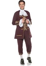 Deluxe Colonial Man Historical Columbus Adult Men's Costume Standard Plus Size