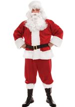 Plush Santa Plus Size Men Costume