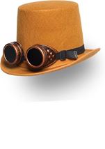 Steampunk Top Hat with Goggles 