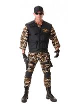 Deluxe Seal Team Men Army Costume