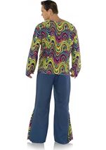 Adult Psychedelic Plus Size Men Costume