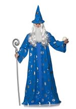 Celestial Wizard Men Blue Robe Costume
