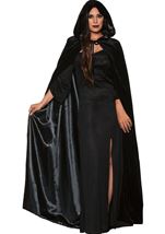 Black Hooded Women Cape