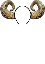 Curved Large Ram Horns Headband