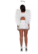 Women White Feather Angel Wings 
