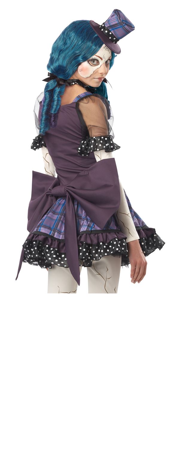 Suradam mave krøllet Kids Broken Doll Girls Tween Costume | $32.99 | The Costume Land