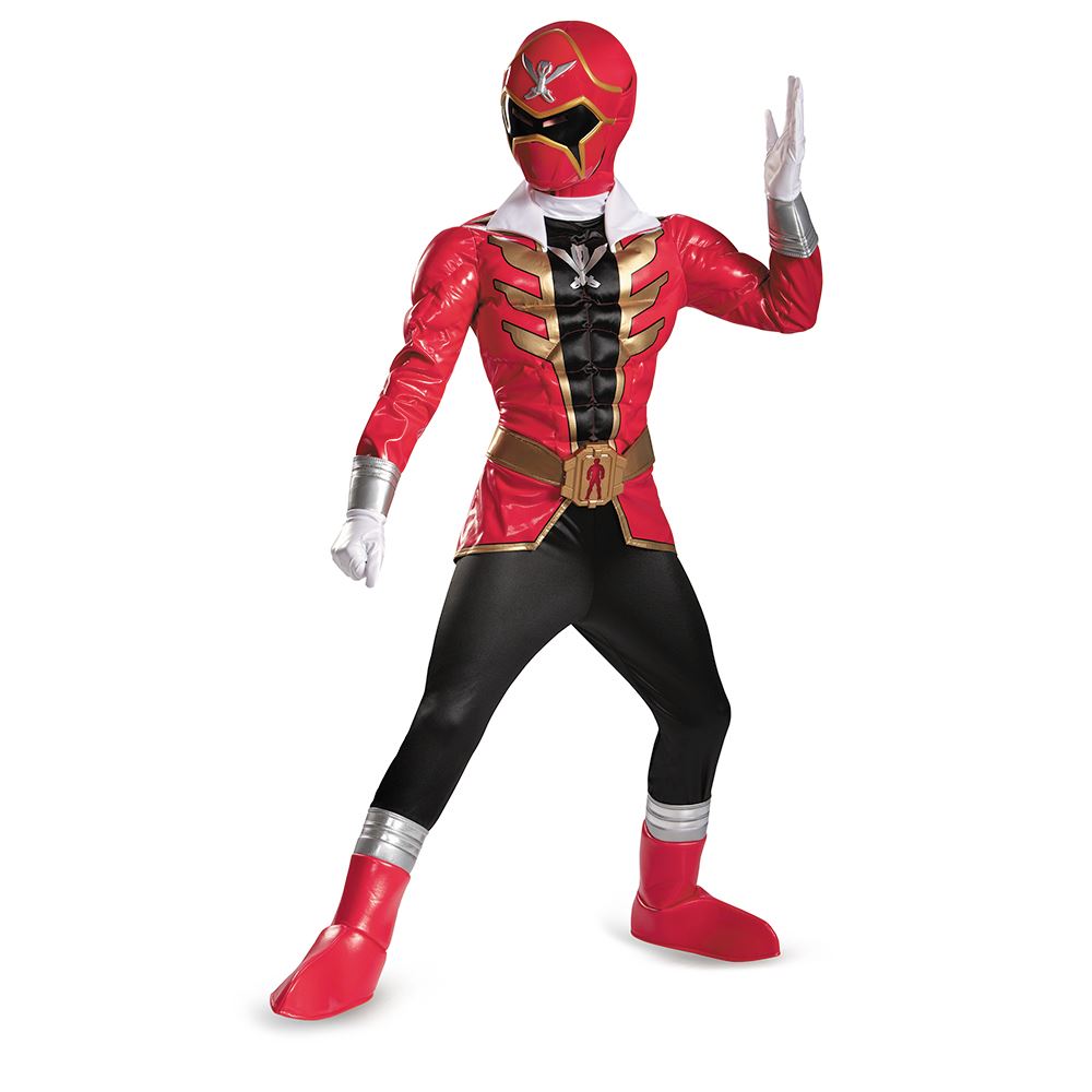 Power Rangers Red Ranger Super Megaforce Prestige Boys Halloween ...