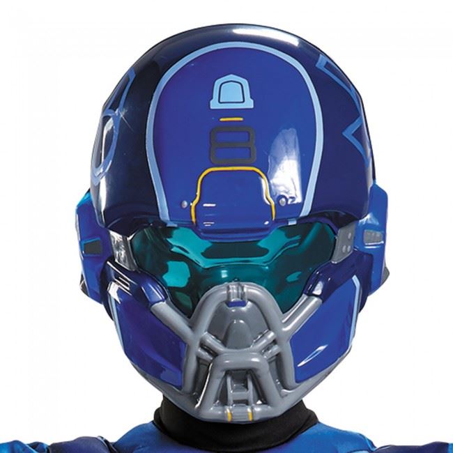 kids spartan halo boys muscle blue costume