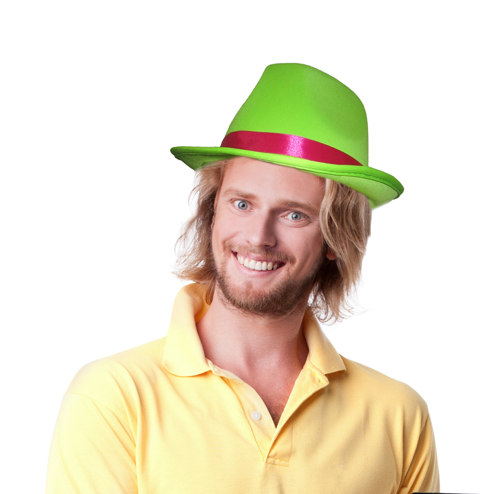 Dress Up America Fedora Hat (Green)
