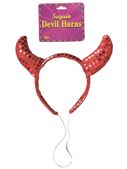 Sequin devil horns hotsell