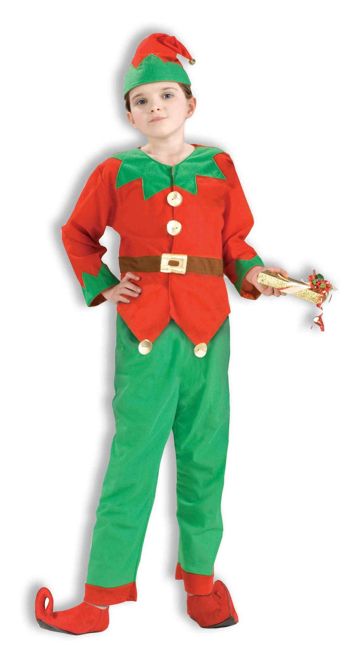 Kids Unisex Simply Elf Costume | $18.99 | The Costume Land
