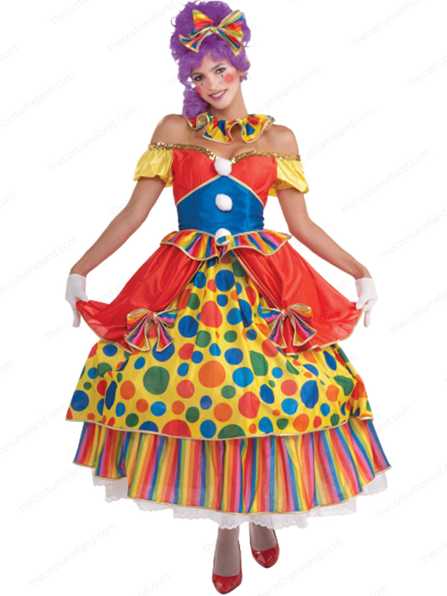 Adult Belle Of The Big Top Women Clown Costume | $67.99 | The Costume Land