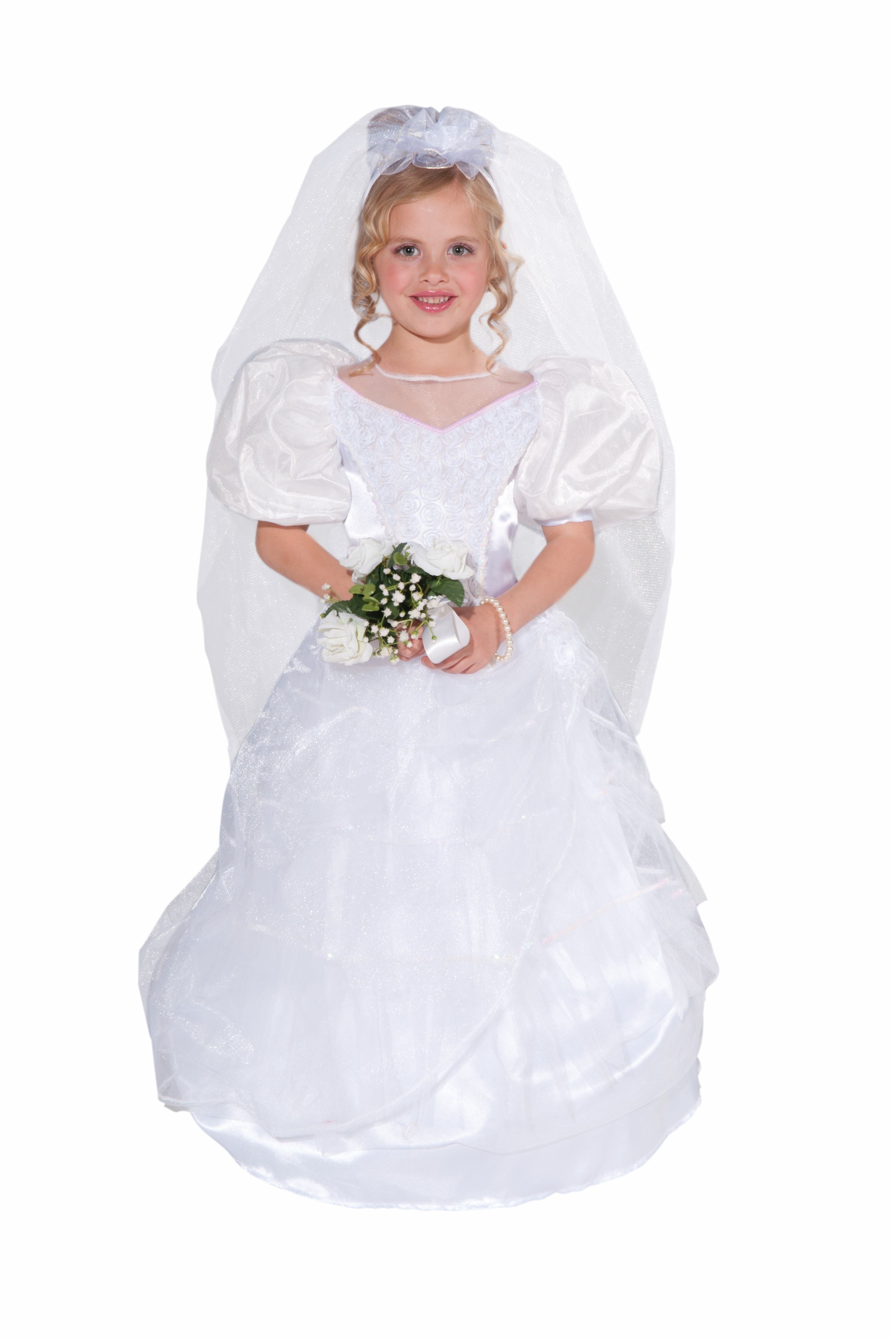 Deluxe Girls Wedding  Gown  Halloween Costume  29 99 The 