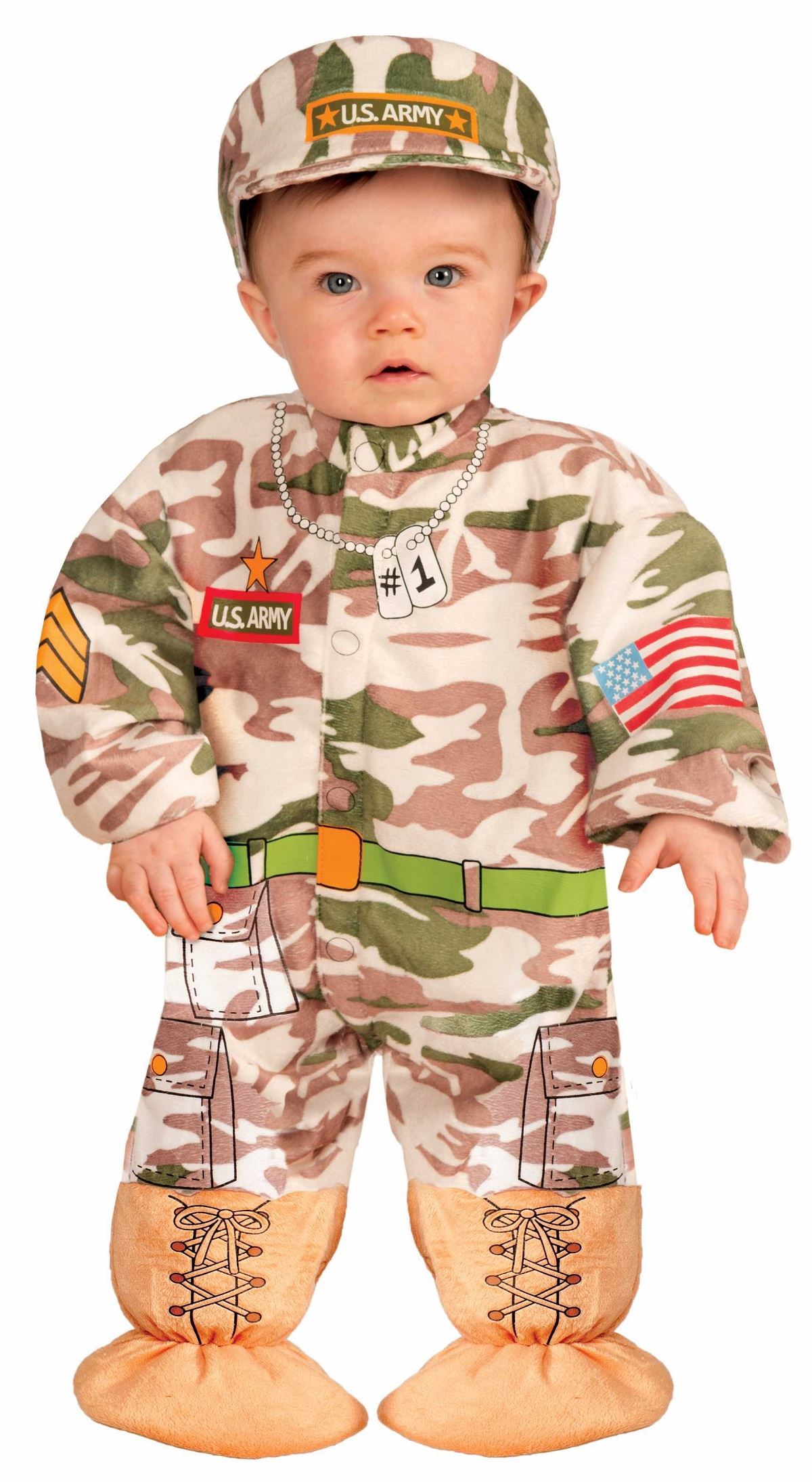 baby army costume