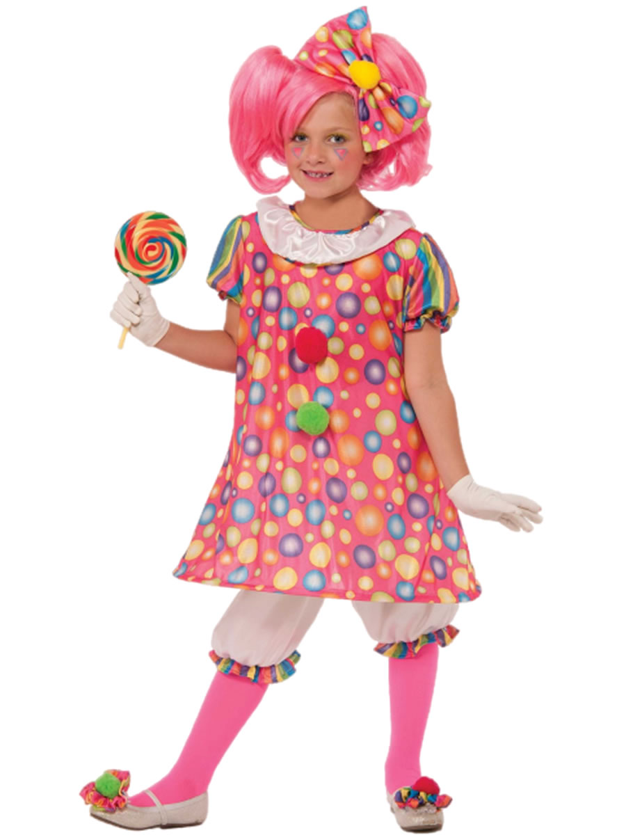 Kids Girls Tickles The Clown Circus Costume | $19.99 | The Costume Land