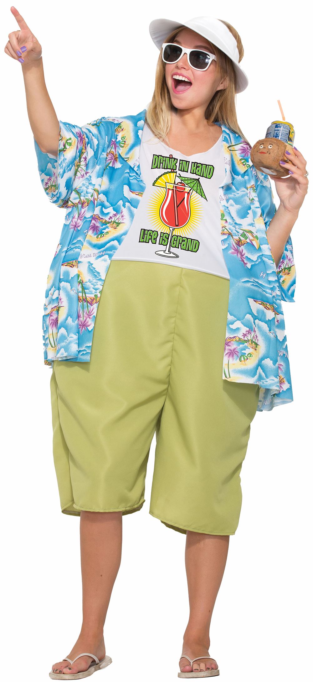 Adult Tropical Tourist Couple Funny Costume | $21.99 | The ...
