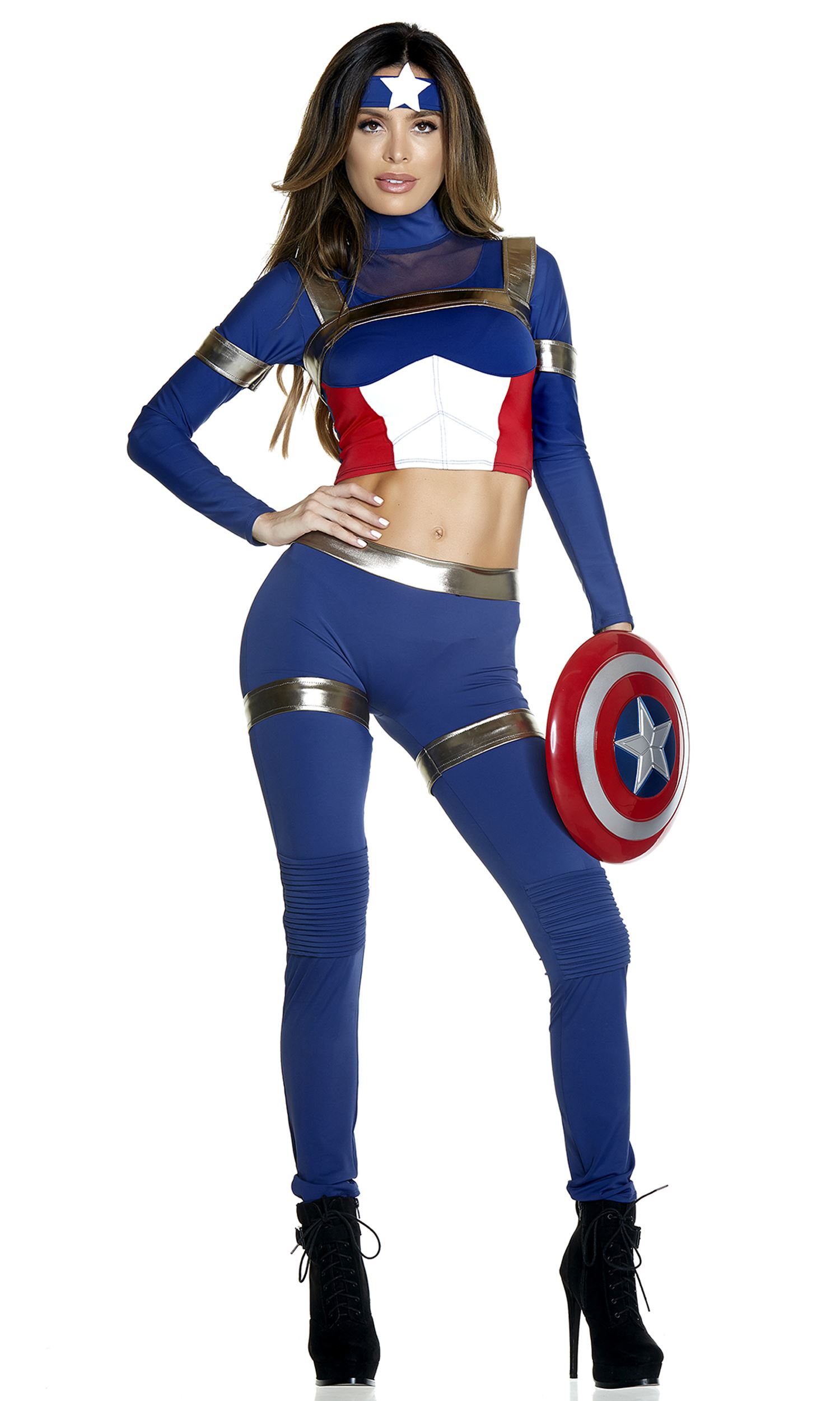 Captain America Womens Costume