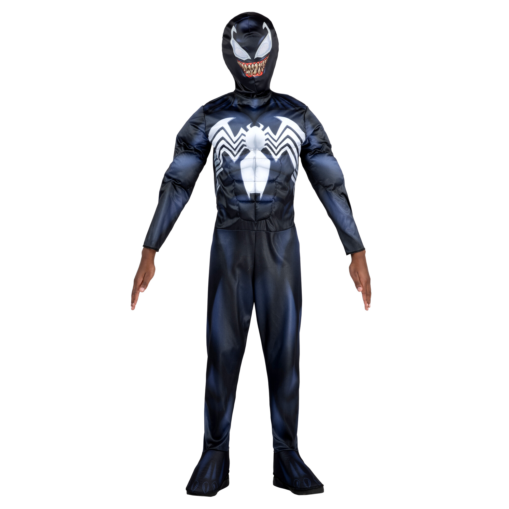 Kids Venom Boys Muscle Chest Villain Qualux Costume, $38.99