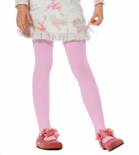 Kids Girls Opaque Tights Pink, $5.99