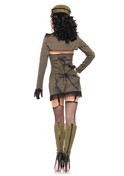 Adult Pin Up Army Girl Woman Costume 9799 The Costume Land