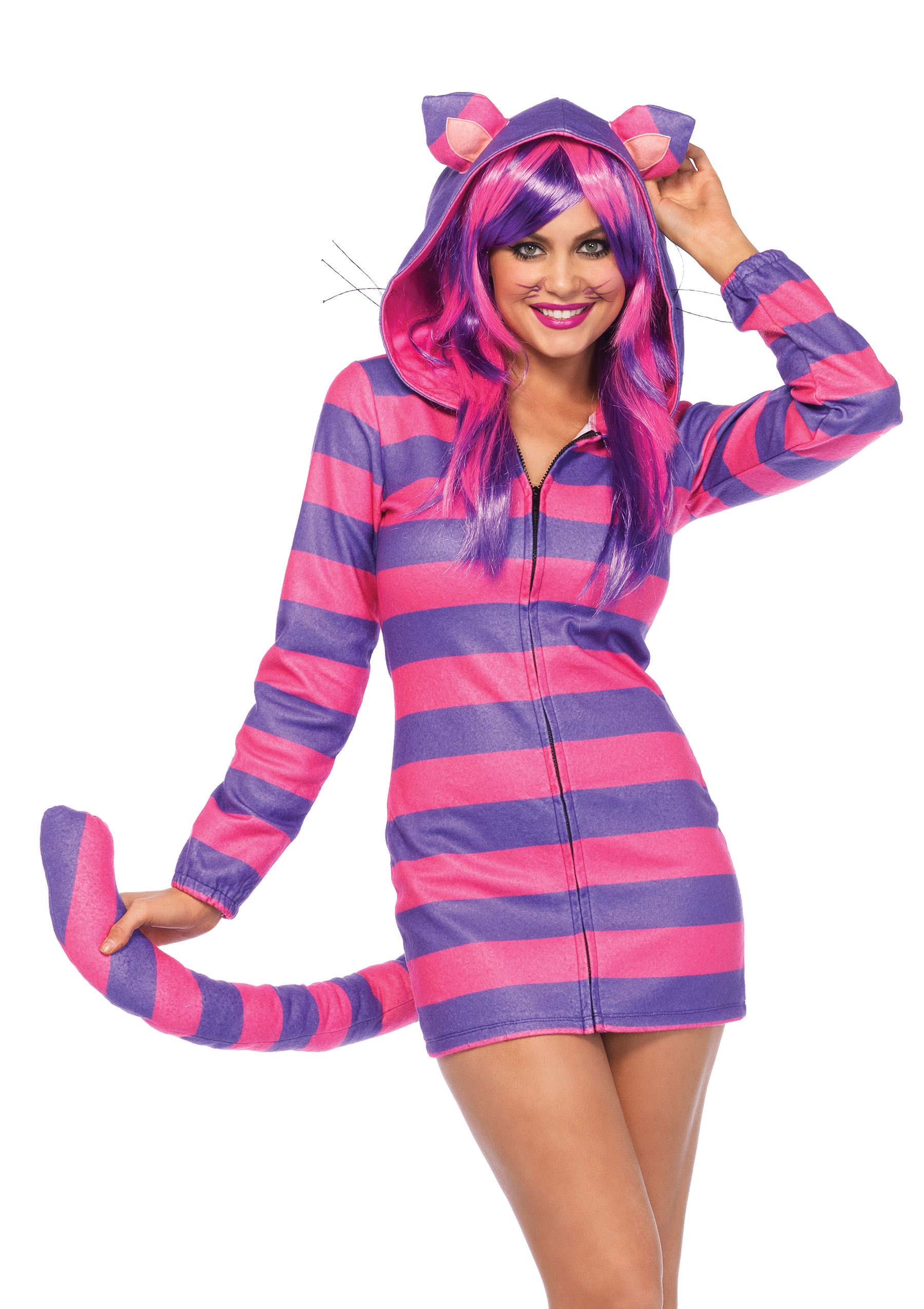 adult cozy cheshire cat woman costume