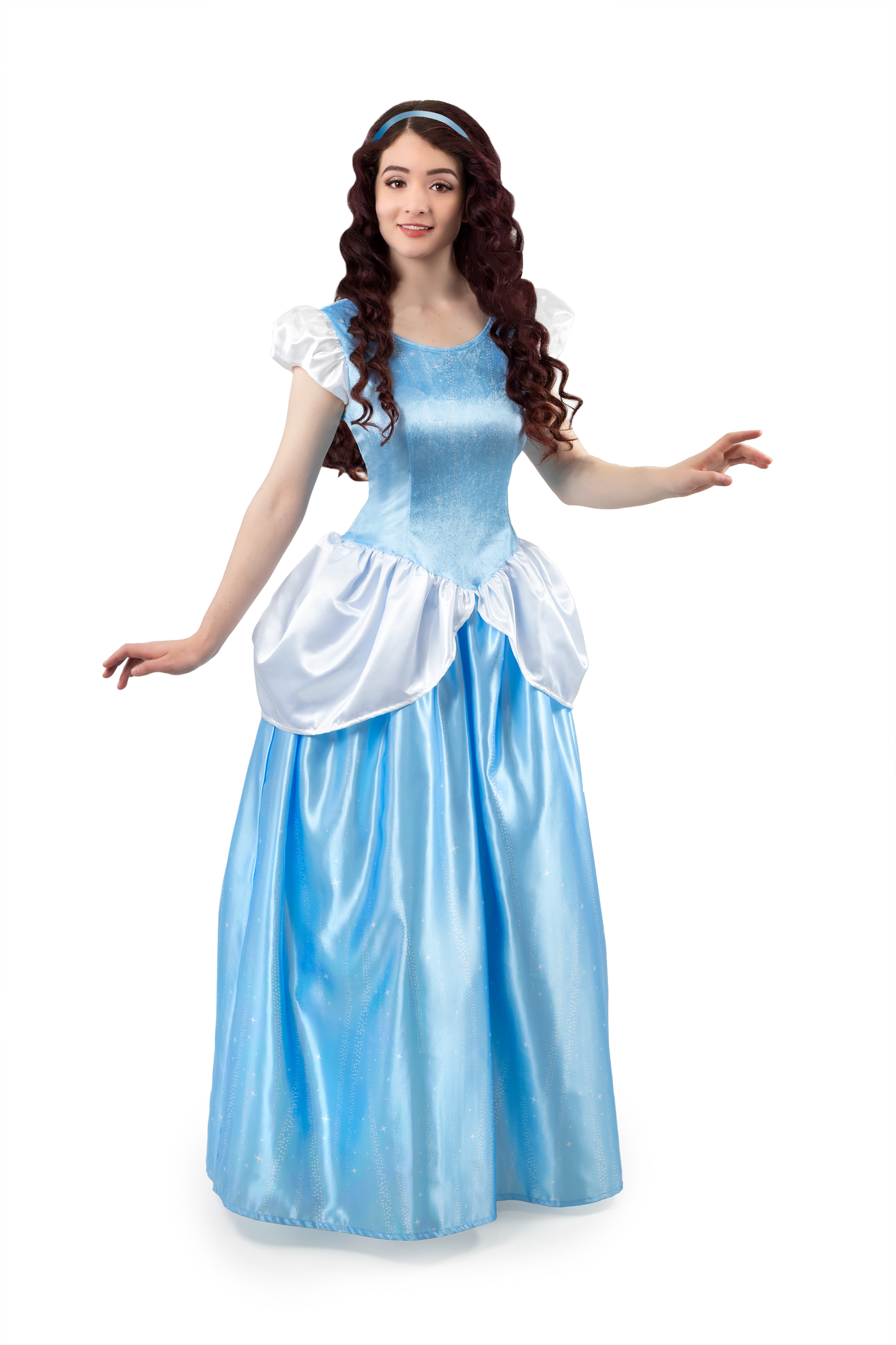 Quality cos Cinderella Cosplay Costume for Adult Blue Long Dress India |  Ubuy